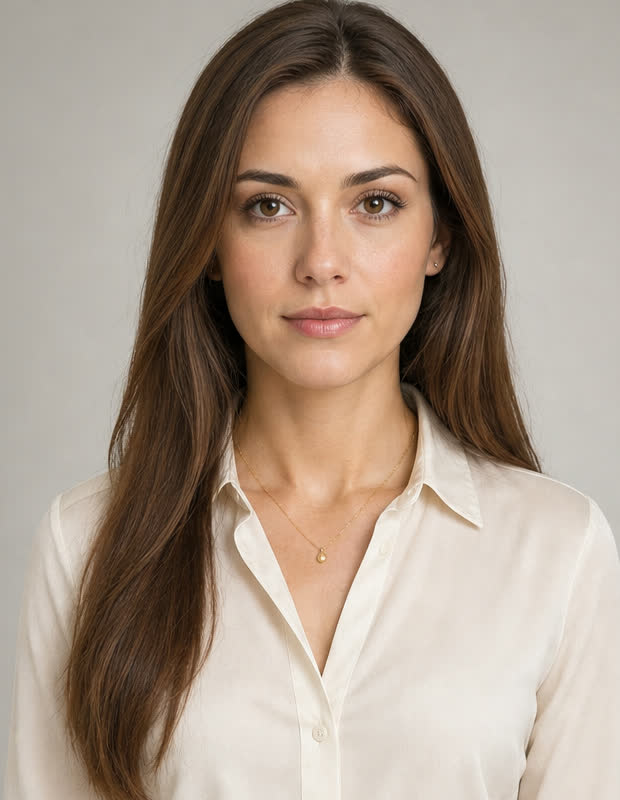 Clear reference photo used to generate a Hotel Lobby AI character sheet