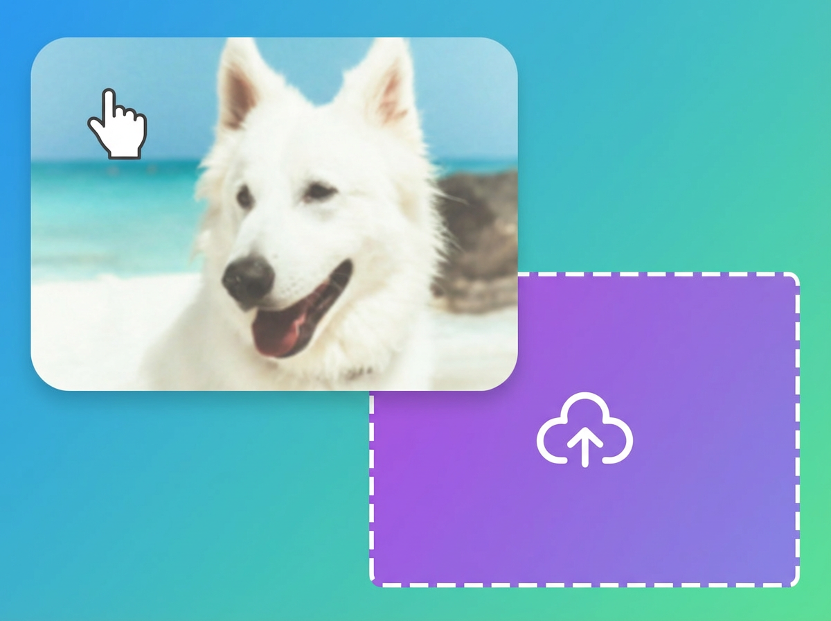 Upload blurry video to AI tool