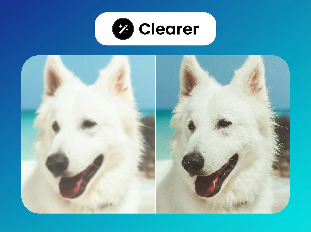 AI processing to make video clearer