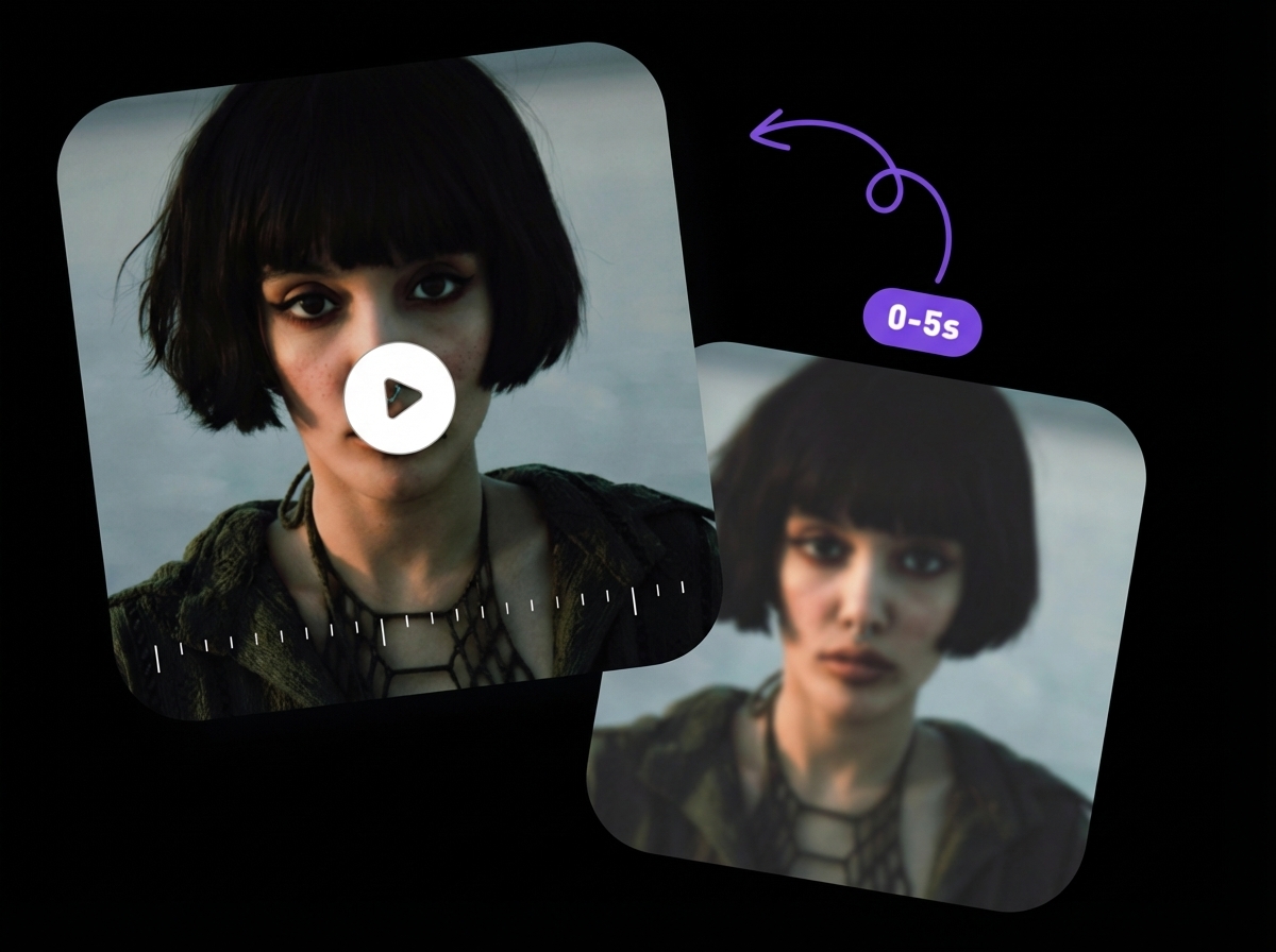 Enhanced facial details in blurry video