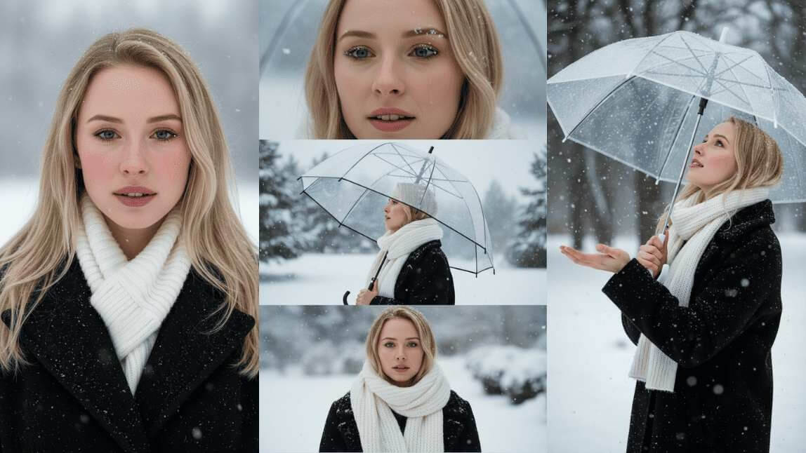 Winter Portrait Collage
