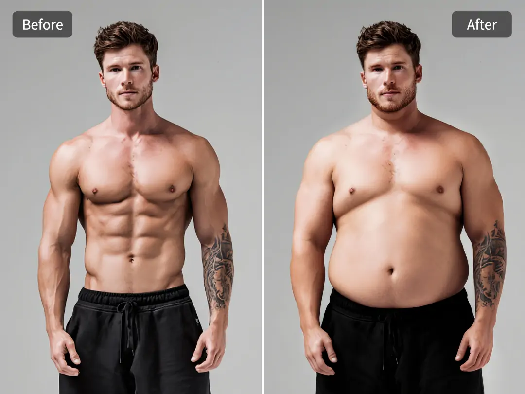 Chubby Body Weight Gain Transformation