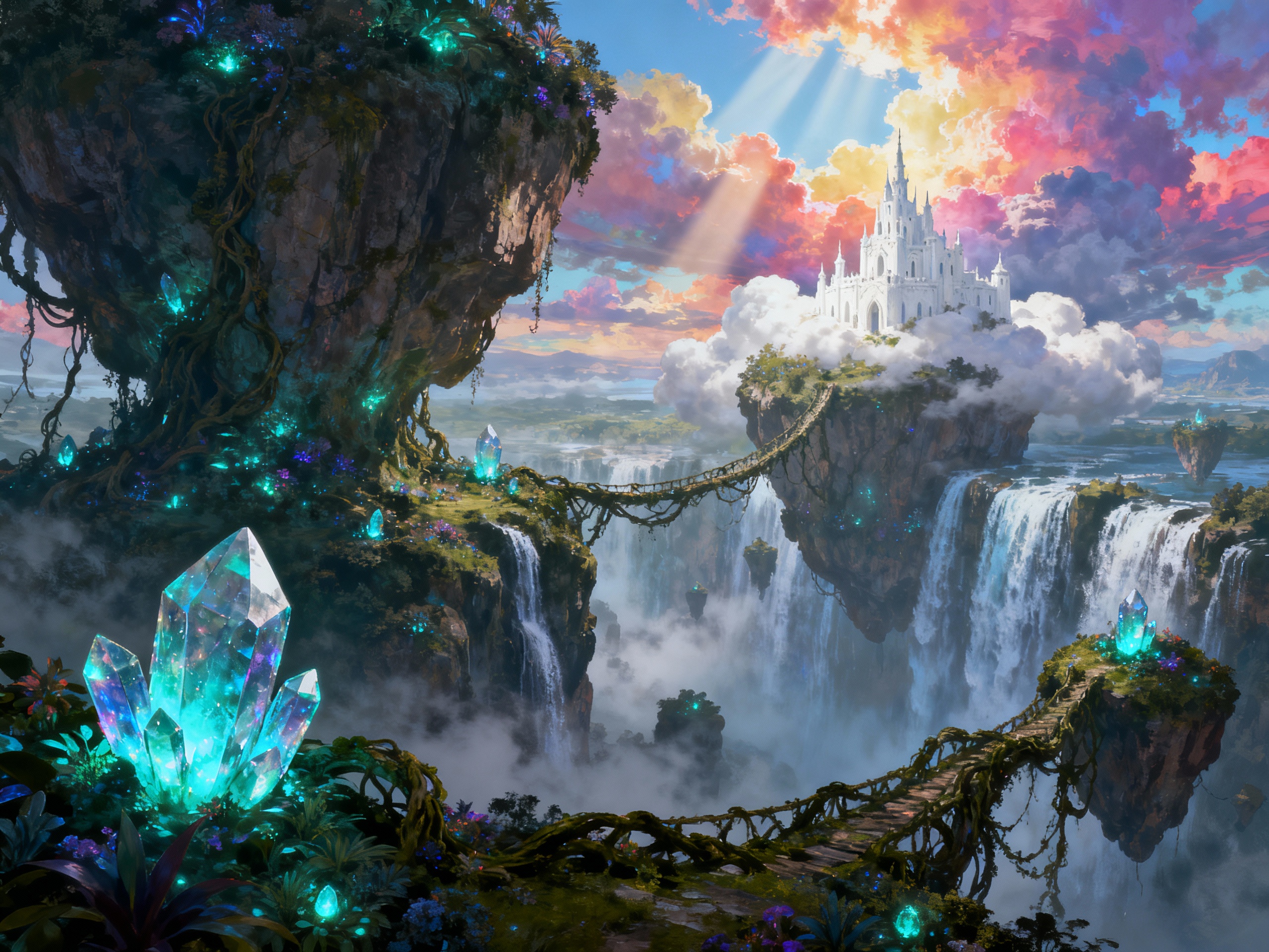 Stunning 4K fantasy landscape generated by Seedream 4.0 AI image generator
