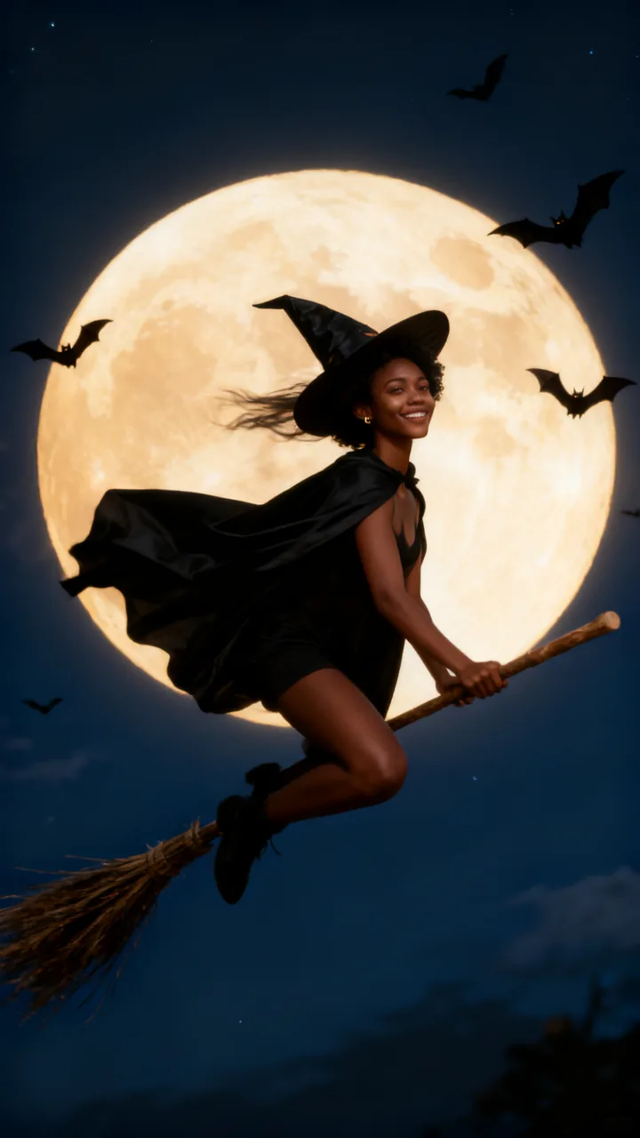 Broom over the moon example
