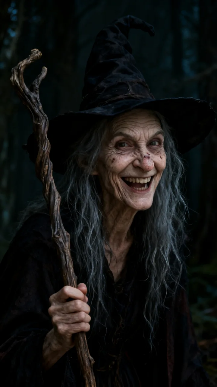Old witch prank example