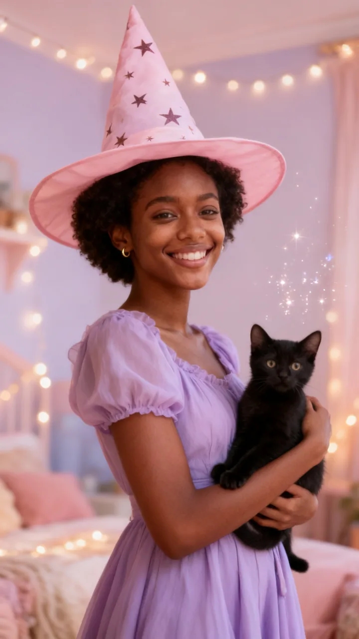 Cute pastel witch example