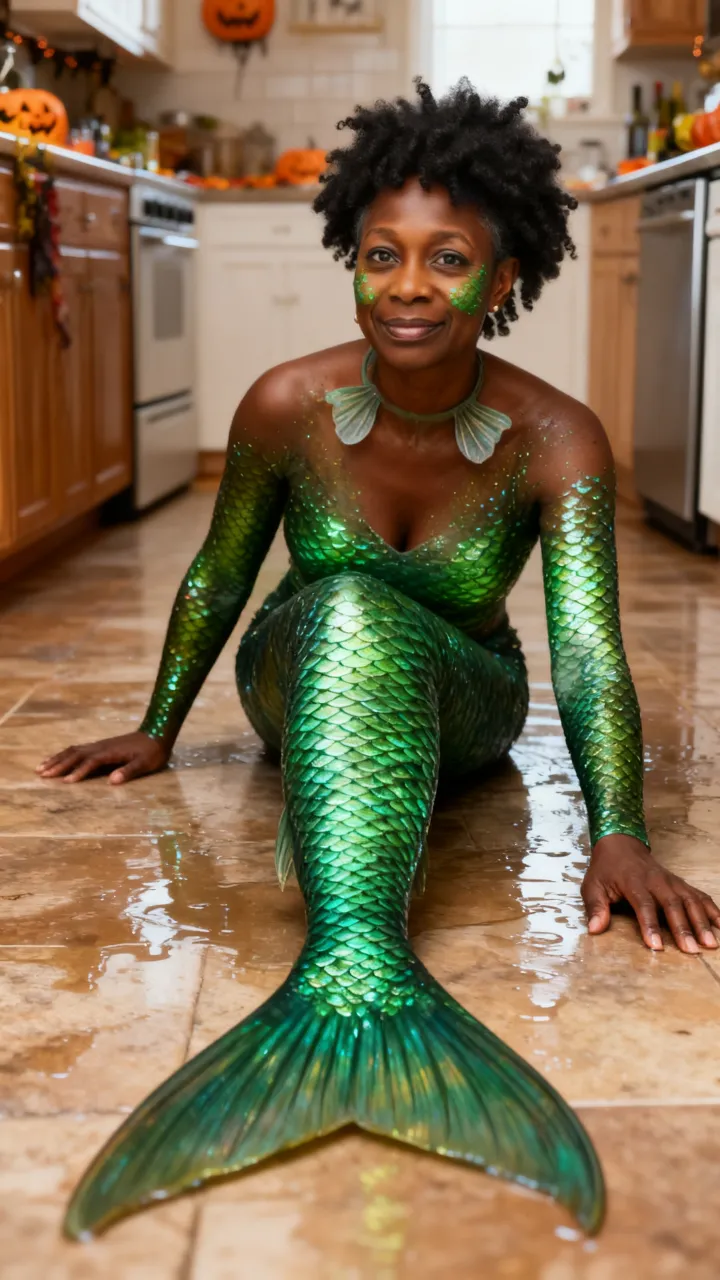 Sorry I lied AI example: mermaid — “I’m sorry I lied, I didn’t have the mermaid costume”