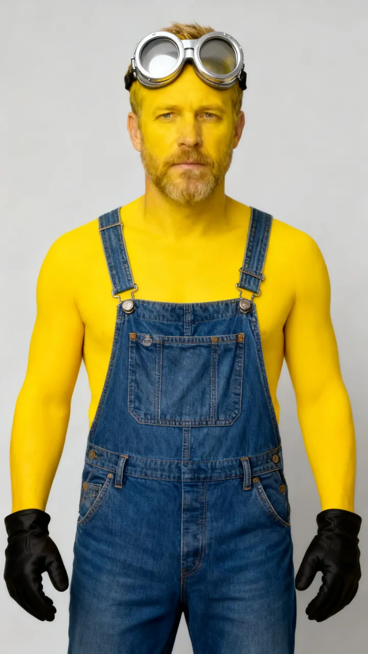 Sorry I lied AI example: yellow helper — “I’m sorry I lied, I didn’t have the yellow helper costume”
